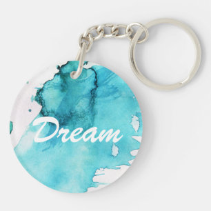Porte-clefs Arrière - plan peint à la main 2 d'aquarelle