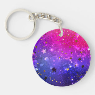 Porte-clefs Arrière - plan rose brillant
