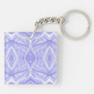 Porte-clefs Art abstrait aquarelle violet Psychomachia