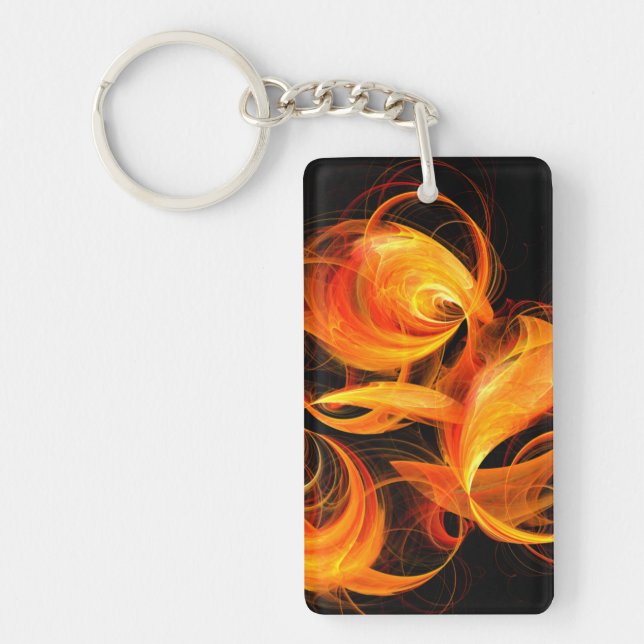 Porte-clefs Art Abstrait Fireball (Devant)