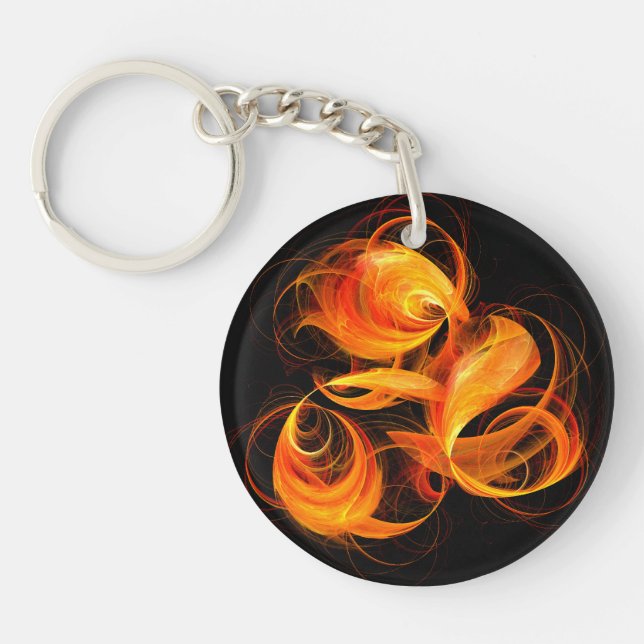 Porte-clefs Art Abstrait Fireball (Devant)