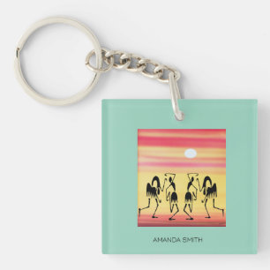 Porte-clefs Art Africain, Danse Bref géniale