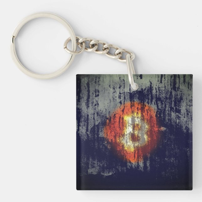 Porte-clefs Art Bitcoin résilient (Devant)