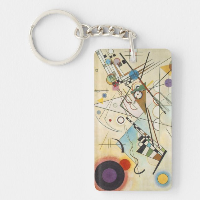 Porte-clefs Art célèbre | Composition VIII | Kandinsky (Devant)