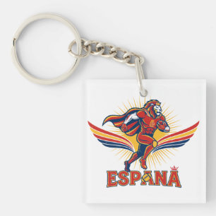 Porte-clefs Art d'action Fierté nationale Lion Football Espagn