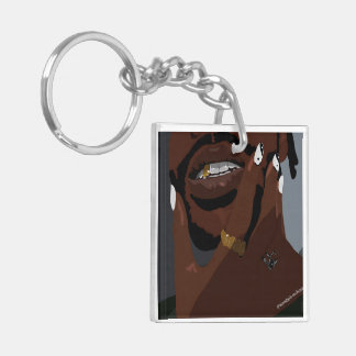 Porte-clefs Art de couple noir (Amour noir)