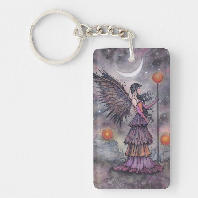 Porte-clefs Art de la fée d'automne nuit par Molly Harrison (Devant)