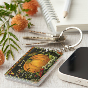 Porte-clefs Art de l'étiquette de boîte de conserve vintage, p