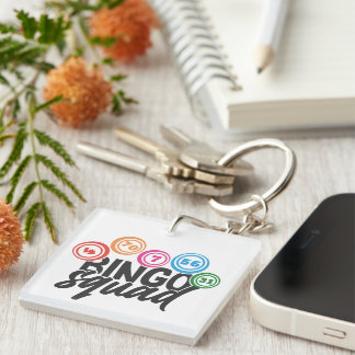 Porte-clefs Art de mots de l'équipe de Bingo amusant