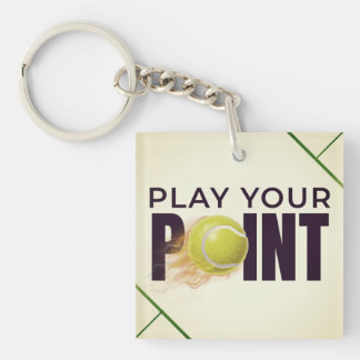 Porte-clefs Art de tennis Jouez Votre Point