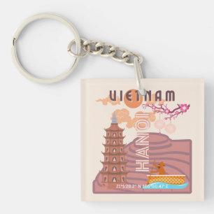 Porte-clefs Art de voyage au Vietnam