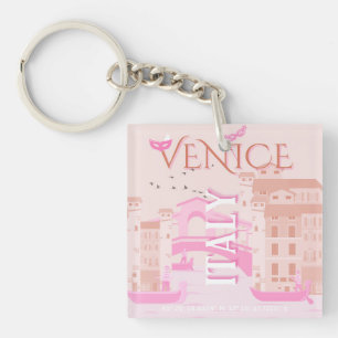 Porte-clefs Art de voyage Venise, Italie, Art de voyage, Paste