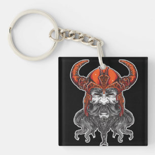 Porte-clefs Art d'illustration Viking Valhalla Nordique