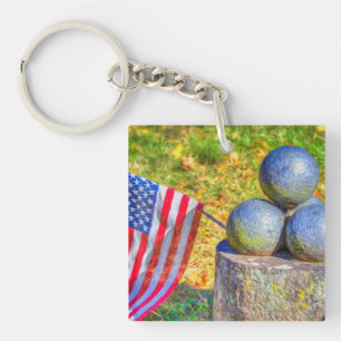 Porte-clefs Art du canon de guerre de Sécession