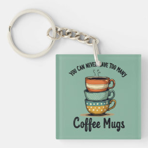Porte-clefs Art esthétique de café rustique amateur de café vi