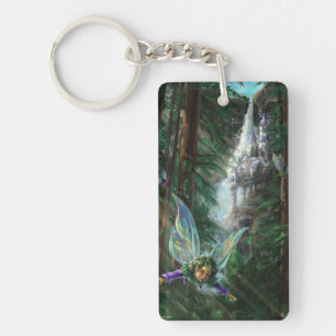 Porte-clefs Art fantastique de fées et de châteaux