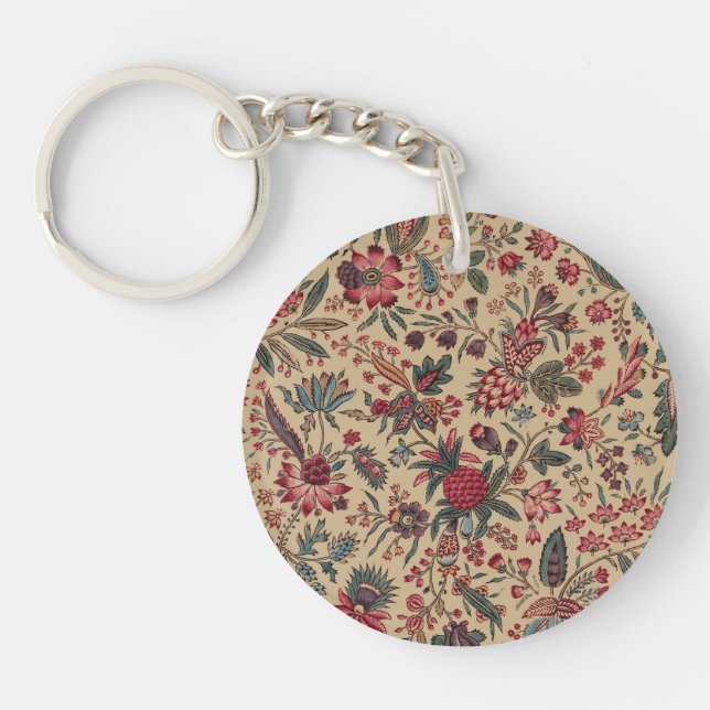 Porte-clefs Art floral de la tapisserie (Devant)