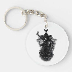 Porte-clefs Art intense de Lord Shiva Trishul Om Namah Shivaya