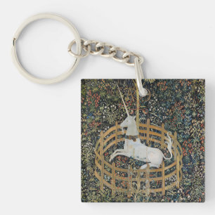 Porte-clefs Art Licorne Médiévale Vintage en Captivité