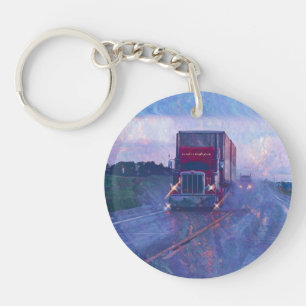 Porte-clefs Art lourd de camion de transport pour des
