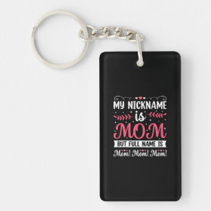 Porte-clefs Art Mère Mon pseudo est Maman Anniversaire