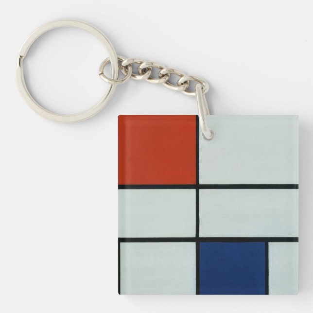 Porte-clefs Art moderne de Piet Mondrian (Devant)