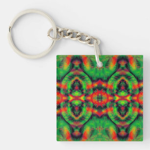 Porte-clefs Art numérique Cool Abstrait moderne Motif