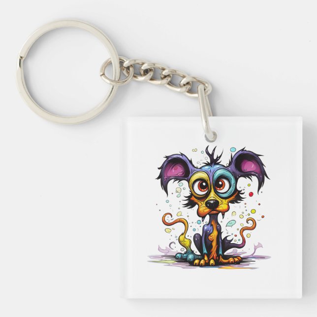 Porte-clefs Art numérique de la marionnette #4 d'Halloween (Devant)