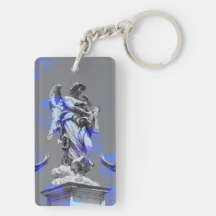 Porte-clefs Art numérique de sculptures touches de pinceau ble