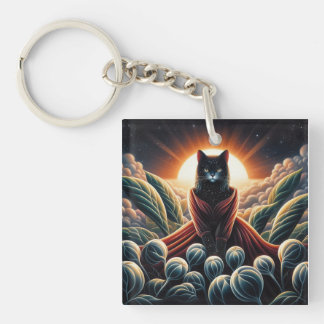 Porte-clefs Art numérique fantastique : Ciel de nuit entouré