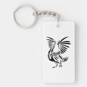 Porte-clefs Art tribal de pélican