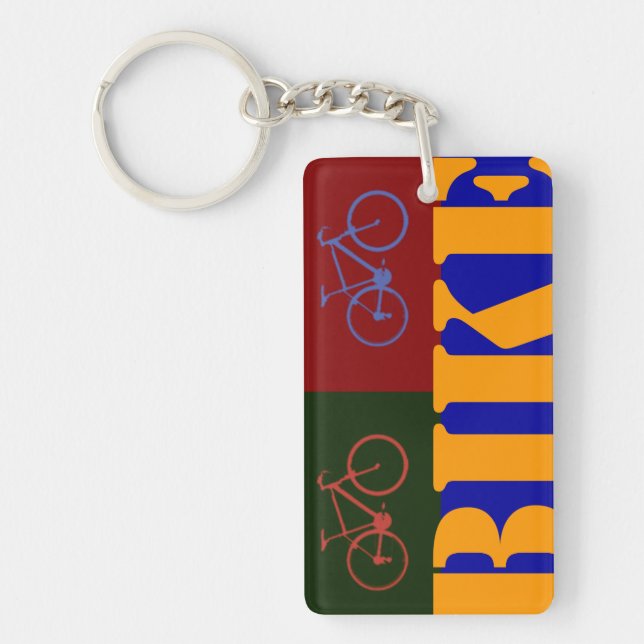 Porte-clefs article de vélo pop (Devant)