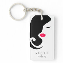 Artiste de Maquillage Rose Noir Minimaliste Beauté