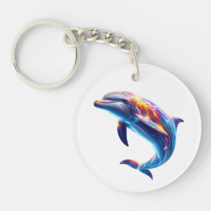 Porte-clefs Arts de dauphin colorés mignons