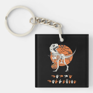 Porte-clefs ASL Halloween III joyeuse - belle saison Éffrayant