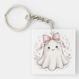 Porte-clefs Assiettes en papier Coquette Rose Fantôme pour le