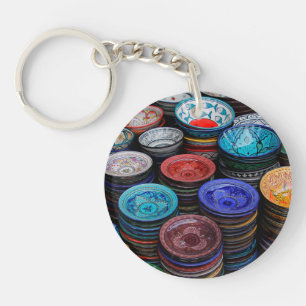 Porte-clefs Assiettes marocaines au marché