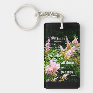 Porte-clefs Astilbe avec Mark 10:27