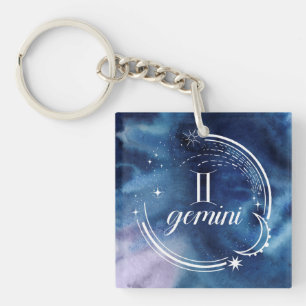 Porte-clefs Astrologie des aquarelles - Gemini