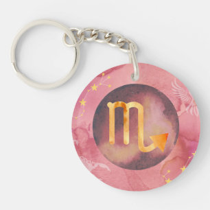 Porte-clefs Astrologie Scorpio Porte - clé Zodiac - Profondeur