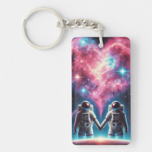 Porte-clefs Astronaut Love Porte - clé cosmique - Design spati