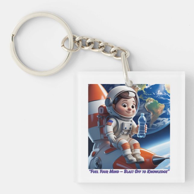 Porte-clefs "Astronaut Rocket Ship Space Adventure Porte - clé (Devant)
