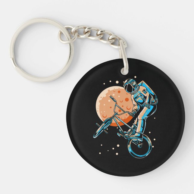 Porte-clefs Astronaute BMX Moon Space Biker (Devant)