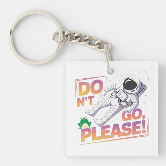 Porte-clefs Astronaute Flottant dans l'Espace Conception d'Ave (Devant)