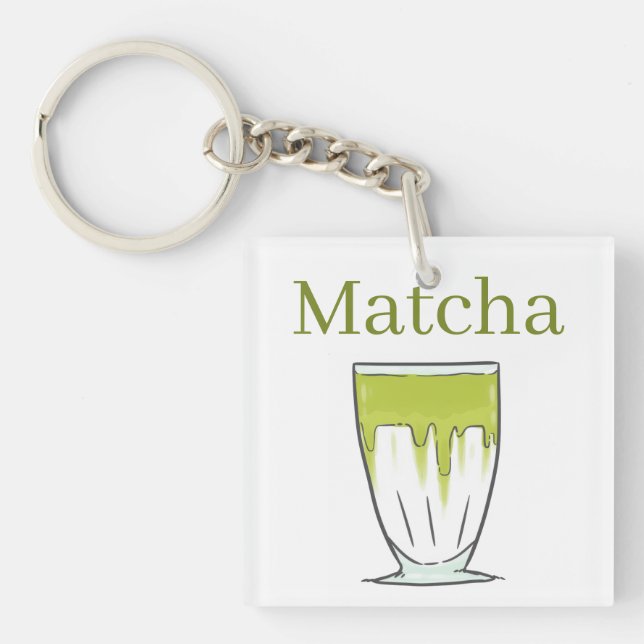 Porte-clefs Attache-clé matcha (Devant)