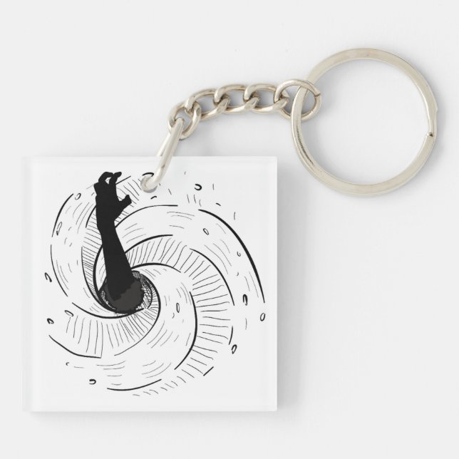 Porte-clefs "Atteindre l'évasion" sur un porte - clé (Dos)