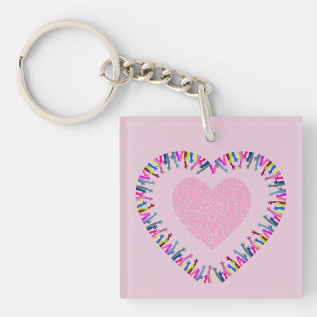 Porte-clefs Atteindre pour l'amour (Devant)
