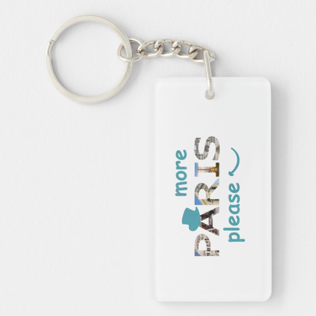 Porte-clefs Attractions de Paris Plus de Paris S'il vous plaît (Devant)