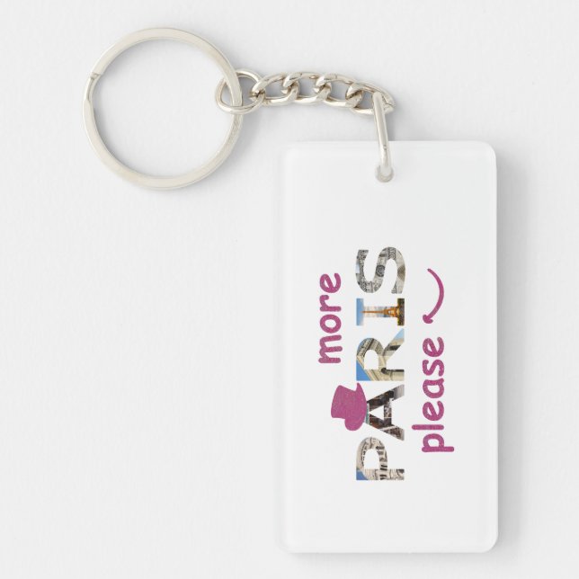 Porte-clefs Attractions de Paris Plus de Paris S'il Vous Plaît (Devant)