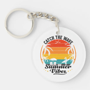 Porte-clefs Attrapez la vague d'été Vibes